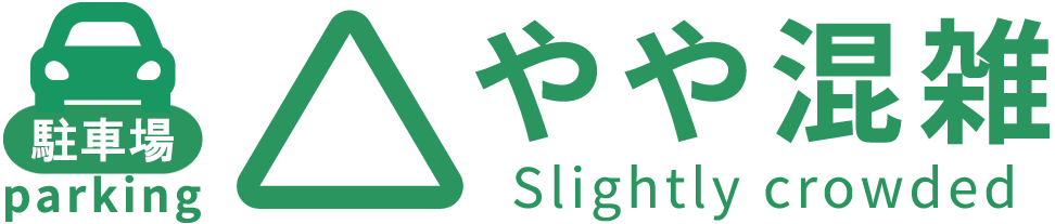 駐車場 やや混雑