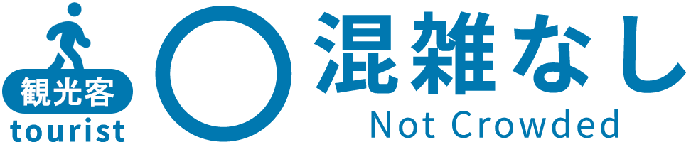 観光客 混雑無し