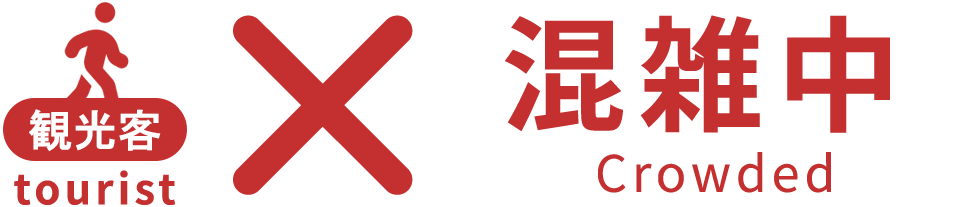観光客 混雑中
