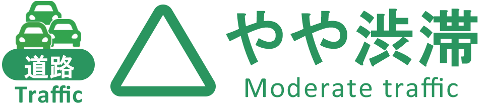 道路 やや渋滞